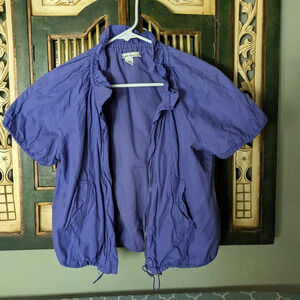 EUC Kenneth Cole Lilac Purple Cinch Waist Zip Up Women's Jacket - Size S